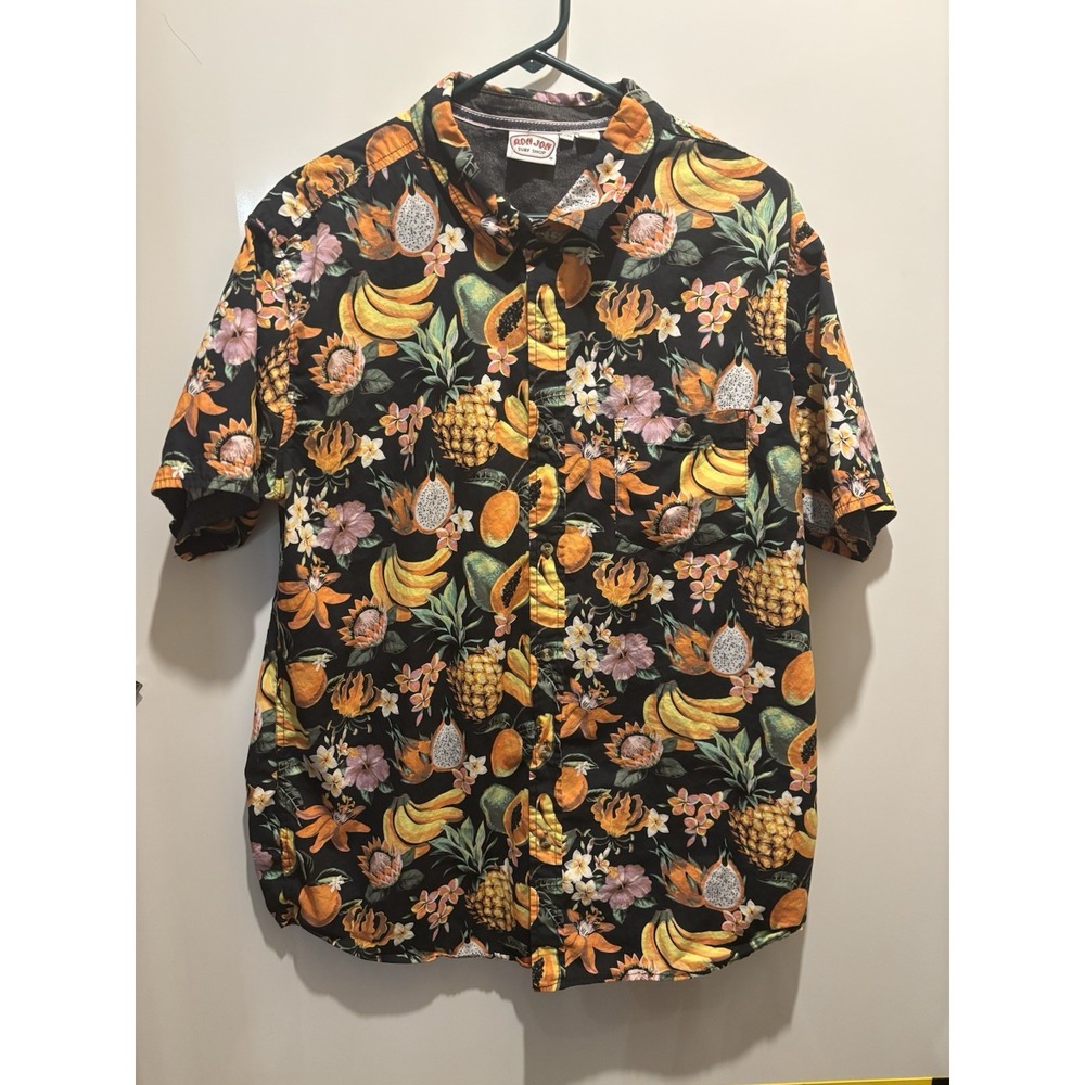 Ron Jon Surf Shop Fruit Shirt Men's XXL Runs Small Put To Put 48" Length 29"